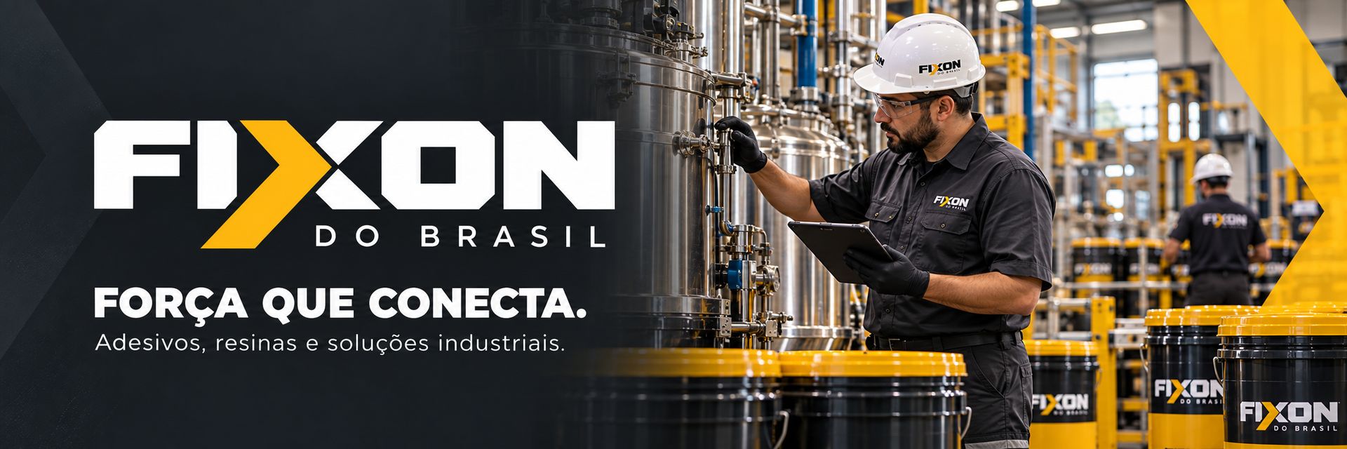 FIXON do Brasil: Força que conecta. Adesivos, resinas e soluções industriais.