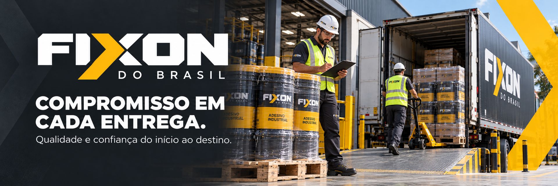 FIXON do Brasil: Compromisso em cada entrega. Qualidade e confiança do início ao destino.